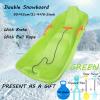 Happy Children's Sledding, Winter Tandem Sledges, Children's Sledges, Sledges with Brakes and Pull Ropes, Plastic High Back Sledges view 2