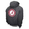 2Bhip NCAA Alabama Crimson Tide Adult Gray Full Zip Soft Quilted Hoodie Coat Jackets With Pockets Campus Jacket view 2