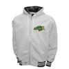 2Bhip NCAA North Dakota State NDSU Bison Adult White Grind Hoodie Coat Full Zip Up Fleece Jackets With Pockets view 1