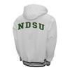 2Bhip NCAA North Dakota State NDSU Bison Adult White Grind Hoodie Coat Full Zip Up Fleece Jackets With Pockets view 2