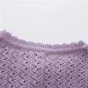 Toddler Girls Cardigan Sweater Bolero Shrug Baby Kids Long Sleeve Cropped Dress Up Lace Button (Purple, 12-18 Months) view 4