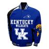 2Bhip NCAA University of Kentucky Wildcats Adult Blue Spirit Twill Bomber Jacket Fall Coat Campus Jackets view 1