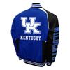 2Bhip NCAA University of Kentucky Wildcats Adult Blue Spirit Twill Bomber Jacket Fall Coat Campus Jackets view 2