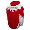2Bhip NCAA University of Nebraska Huskers Mens Half Zip Water-Resistant Windbreaker Hoodie Pullover Jacket view 2
