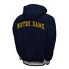 2Bhip NCAA Notre Dame Fighting Irish Adult Navy Grind Hoodie Coat Full Zip Up Fleece Jackets With Pockets view 3