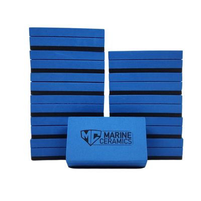 Marine Ceramics - Professional Ceramic Coating Application Block (12pk) / Durable Foam Block with Custom Side Slits for Smooth, Even Coating Application on Gelcoat, Paint, Glass, and Metal Surfaces