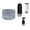 Royalty Essentials Tumbler Protective Silicone Boot for Stanley Water Bottles Cute Anti-Slip Sleeve Cover Water Bottles Fits 2.8-2.95" Base (Gray Woven) view 1