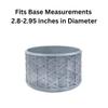 Royalty Essentials Tumbler Protective Silicone Boot for Stanley Water Bottles Cute Anti-Slip Sleeve Cover Water Bottles Fits 2.8-2.95" Base (Gray Woven) view 2