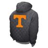2Bhip NCAA University of Tennessee VOLS Adult Gray Full Zip Soft Quilted Hoodie Coat Jacket With Pockets view 2