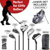 Shorties Golf Junior Kids Golf Club Set | Perfect for Junior Golfers and Kids 46"-51" Tall | EasyCarry Stand Bag | Driver, 30-degree hybrid, 7-iron, Pitching Wedge, Putter | Graphite Right Orientation view 2