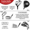 Shorties Golf Junior Kids Golf Club Set | Perfect for Junior Golfers and Kids 46"-51" Tall | EasyCarry Stand Bag | Driver, 30-degree hybrid, 7-iron, Pitching Wedge, Putter | Graphite Right Orientation view 3