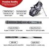 Shorties Golf Junior Kids Golf Club Set | Perfect for Junior Golfers and Kids 46"-51" Tall | EasyCarry Stand Bag | Driver, 30-degree hybrid, 7-iron, Pitching Wedge, Putter | Graphite Right Orientation view 4
