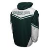 2Bhip NCAA Michigan State Spartans Adult Half Zip Water-resistant Windbreaker Hoodie Pullover With Pocket view 2