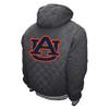 2Bhip NCAA Auburn University Tigers Adult Gray Full Zip Soft Quilted Hoodie Coat Jacket With Pockets view 2