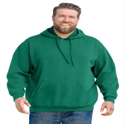 KingSize Men's Big & Tall Ultra-Comfort Fleece Pullover - 7XL, Deep Emerald
