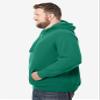 KingSize Men's Big & Tall Ultra-Comfort Fleece Pullover - 7XL, Deep Emerald view 3