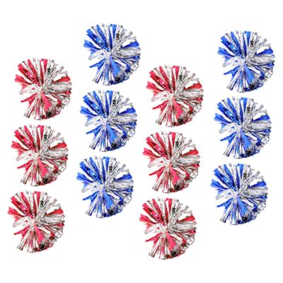 BIUDECO 12pcs Metallic Cheerleading Gymnastics Props for Sports Events Dance and Team Spirit Cheering Includes