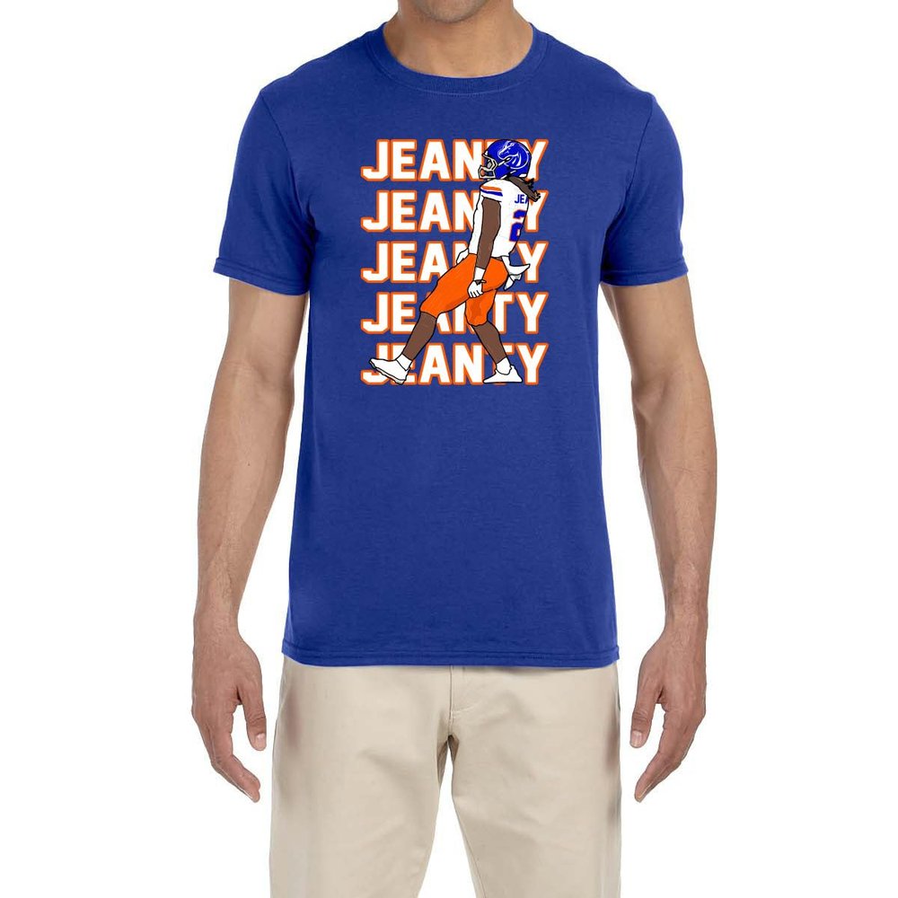 Blue Ashton Jeanty Text Pic T-Shirt Youth XL