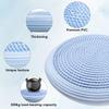3 Pcs Inflated Wobble Cushion, Wiggle Seat & Balance Pad for Exercise, Home Yoga Balance Stability Training, Strengthen Core Muscles, Improve Posture, Balance Disc with Pump (blue) view 3