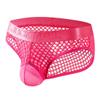 JOCKMAIL Men's Sexy Underwear Briefs Mesh Breathable Comfortable Low Rise Underwear for Men (US, Alpha, X-Large, Regular, Regular, Rose) view 1