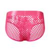 JOCKMAIL Men's Sexy Underwear Briefs Mesh Breathable Comfortable Low Rise Underwear for Men (US, Alpha, X-Large, Regular, Regular, Rose) view 3