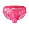 JOCKMAIL Men's Sexy Underwear Briefs Mesh Breathable Comfortable Low Rise Underwear for Men (US, Alpha, X-Large, Regular, Regular, Rose) view 4
