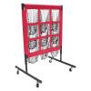 9 Hole Pitching Net, 9 Hole Baseball Pitching Net with Pitching Target Pockets, Adjustable Height 9 Hole Pitching Pocket Net with Pitcher Training Equipment for Baseball Practice, 27.5 x 27.5in view 1