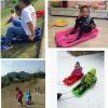 Snow Sleds Snow Sled for Children, Aldults Outdoor Toboggan with Snowball Clip Snow Shovel and Ski Flake view 2