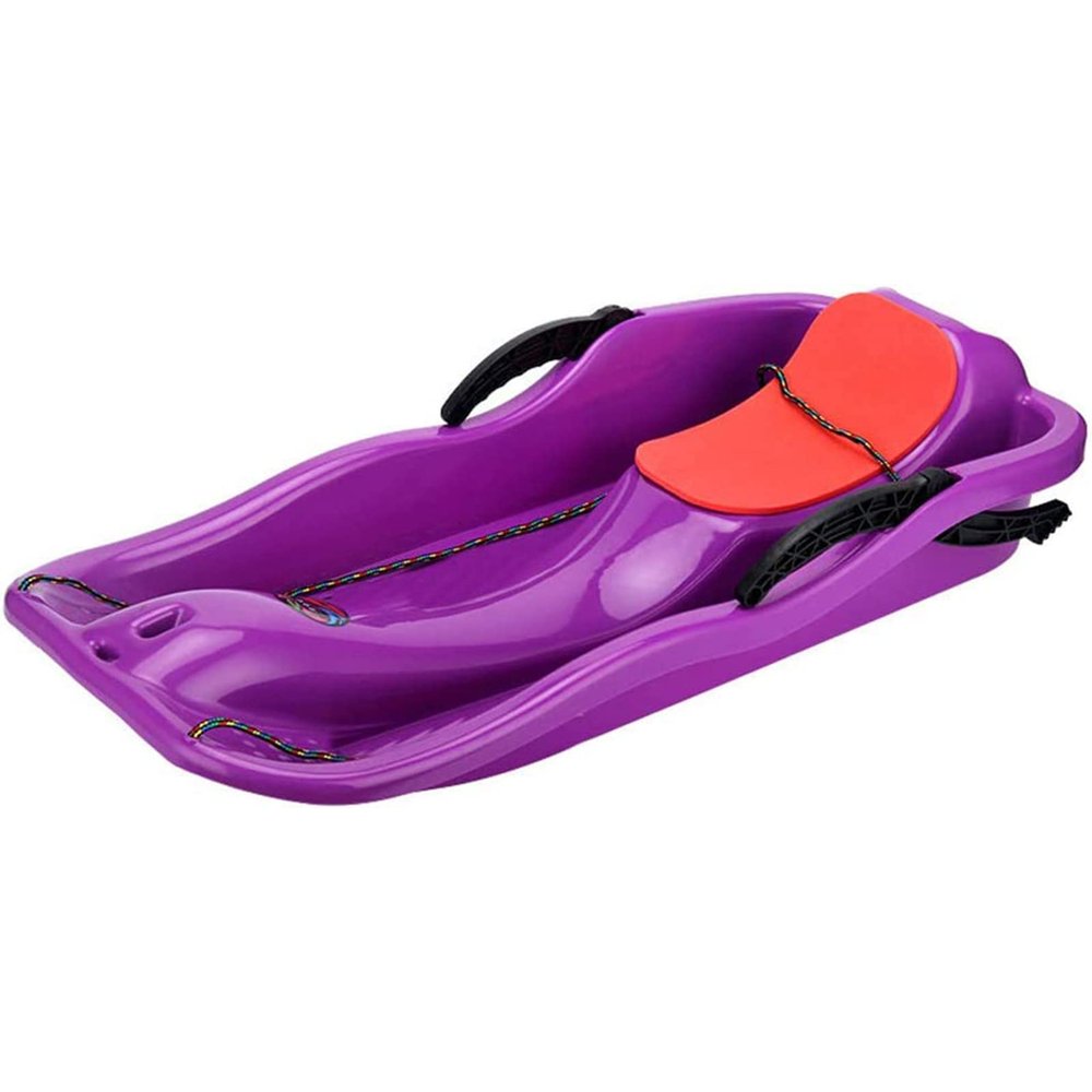 Snow Sleds Snow Sled for Children, Aldults Outdoor Toboggan with Snowball Clip Snow Shovel and Ski Flake