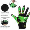 AMYESE Youth Baseball Softball Batting Gloves - Green Bull Sport Baseball Gloves, Breathable Stretchy Firm Grip Softball Glove for Batting Cage Practice Games view 4