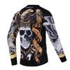 Men's Mountain Bike Jersey Long Sleeve MTB Off-Road Motocross Jersey Quick Dry Downhill&Motocross Shirts (US, Alpha, X-Large, Regular, Regular, MLTY004) view 4