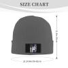 Thin Blue Line K9 Dog Paw USA Flag Beanies Hats Men Women Cuffed Knit Hat Winter Warm Beanie Skull Cap view 4
