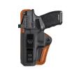 IWB Holster for Springfield Armory 9mm Hellcat Pro/Micro OSP with Comfort Foam Pad, RMR Red Dot Optic Cut, Kydex Leather Hybrid Holster for Inside Waistband Concealed Carry, Left Hand view 1