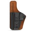 IWB Holster for Springfield Armory 9mm Hellcat Pro/Micro OSP with Comfort Foam Pad, RMR Red Dot Optic Cut, Kydex Leather Hybrid Holster for Inside Waistband Concealed Carry, Left Hand view 2