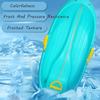 Snow Sleds Thickened Wear-Resistant Sledge, Children's Snowboard Sledge, Plastic Sledge, Adult Sledge with Backrest view 3