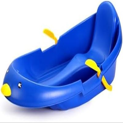 Snow Sleds Plastic Snow Sled -Thickened Wear-Resistant Sledge, Children's Snowboard Sledge, Adult Sledge with Backrest, Winter Snow Sleds