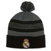 2024 Compatible with Real Madrid Official Grey with Black Line Pattern Beanie view 1
