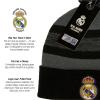2024 Compatible with Real Madrid Official Grey with Black Line Pattern Beanie view 4