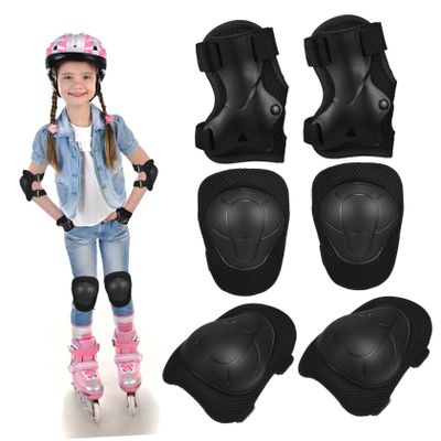 FOMIYES Boys and Girls Cycling Elbow Wrist Pad Set Protective Gear Set Skating and Biking Safety Pads