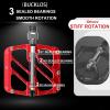 BUCKLOS Red MTB Flat Pedals Mountain Bike Pedals and Single Lock-on Bike Handlebar Grips Ergonomic Mountain Bicycle Handle Grips view 3