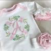 Personalized Sleeper Baby Coming Home Outfit, Personalized Neutral Naby Romper and Hat Set Custom Infant Boy Coming Home Outfit Baby Shower Gifts (Style 3) view 2