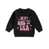 FYBITBO First Birthday Baby Girl Outfit in My One Year Old Era Sweatshirt Fall Long Sleeve Shirt 1st Birthday Girl Clothes (Black, 12-18 Months) view 1