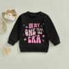 FYBITBO First Birthday Baby Girl Outfit in My One Year Old Era Sweatshirt Fall Long Sleeve Shirt 1st Birthday Girl Clothes (Black, 12-18 Months) view 2