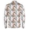 SQPO Poker Men's Long Sleeve Golf Shirt, Light, Cool, Quick-Drying, Casual Collared Polo Shirt for Sports and Hiking Large view 3