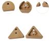 Lljsszr 2Pcs Triangle Climbing Hangboard, Climbing Training Board Fingerboard, Wooden view 4