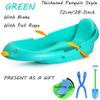 Snow Sleds Thickened Wear-Resistant Sledge, Children's Snowboard Sledge, Adult Sledge with Backrest, Winter Snow Sleds view 2