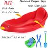 Snow Sleds Plastic Snow Sled -Children's Snowboard Sledge, Thickened Wear-Resistant Sledge, Adult Sledge with Backrest, Winter Snow Sleds view 2