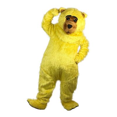 Yellow Bear Mascot Costume Fancy Dress Cosplay Clothes