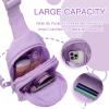 Viverte Small Initial Sling Bag Crossbody Fanny Pack for Girls Women Cute Cross Body Chest Bag Personalized Birthday Gifts for Her Trendy Preppy Stuff Cool Stuff for Teen Girls (Lavender-Z) view 3