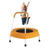 28" Kids Trampoline with Handle, Indoor Mini Trampoline for Kids, Toddlers Small Rebounder Fitness Trampoline for Indoor and Outdoor Use (Orange) view 1